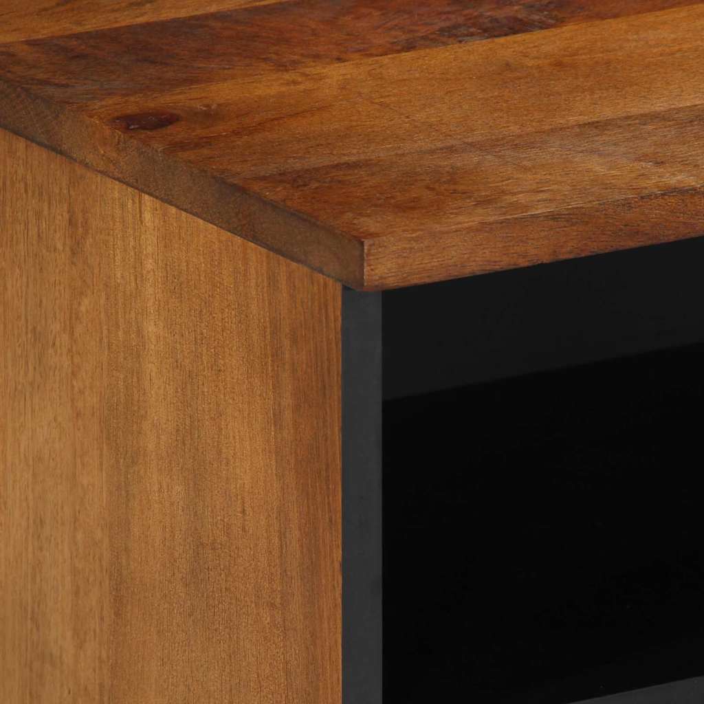 TV-skab med hylde Honningbrun 100 x 33 x 46 cm Massivt mangotræ