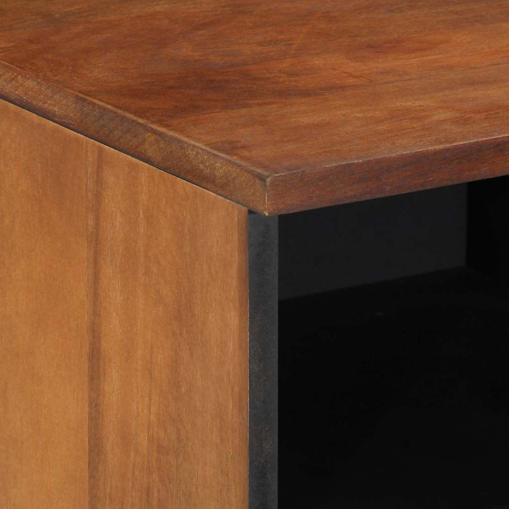 TV-skab med hylde Honningbrun 100 x 33 x 46 cm Massivt mangotræ