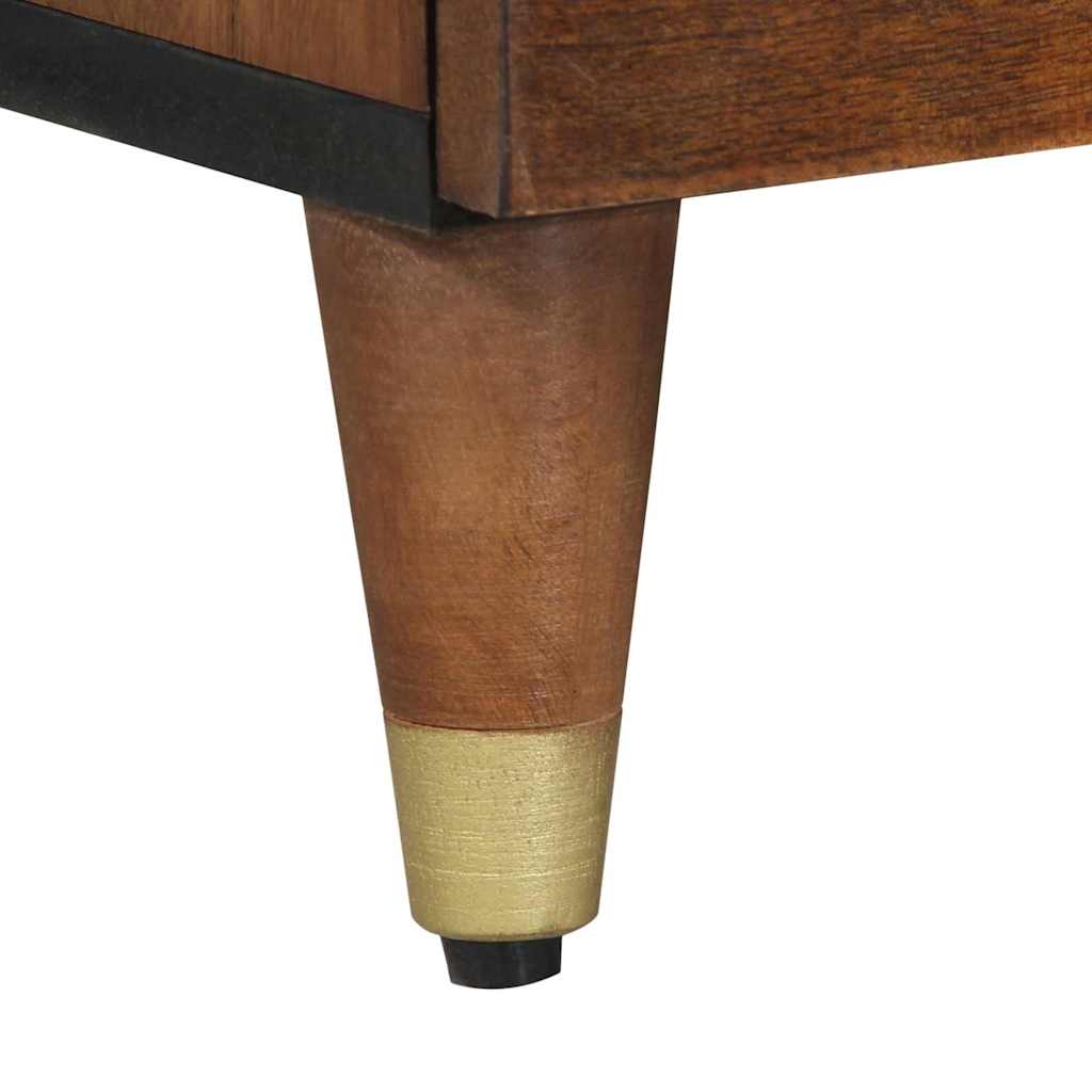 TV-skab med hylde Honningbrun 100 x 33 x 46 cm Massivt mangotræ