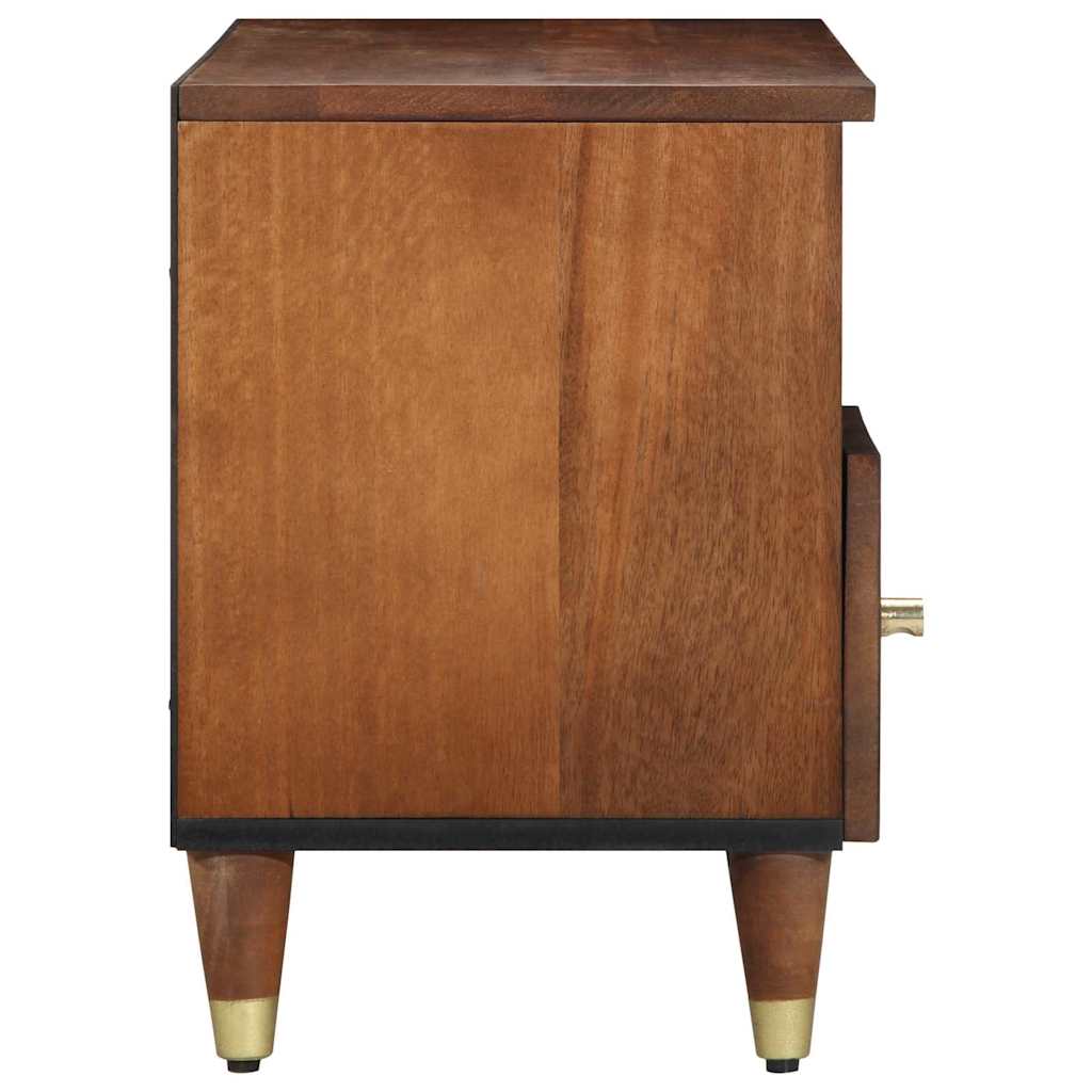 TV-skab med hylde Honningbrun 100 x 33 x 46 cm Massivt mangotræ