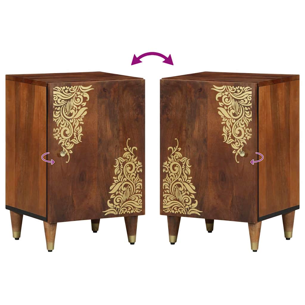 Badeværelsesskab Honningbrun 38 x 33 x 58 cm Massivt mangotræ