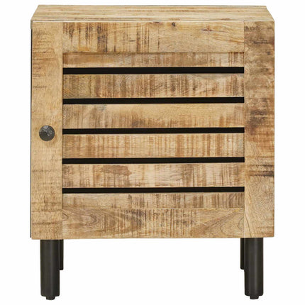Sengebord 2 stk. Naturfarvet 40 x 33 x 46 cm Massivt mangotræ