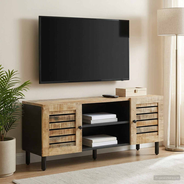 Opbevaringsskabe Naturfarvet 105 x 33 x 46 cm Massivt mangotræ