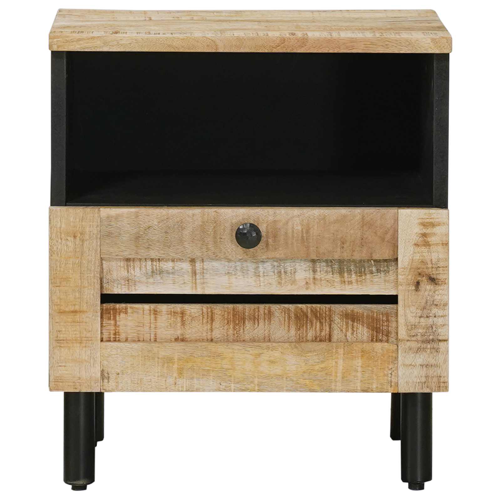 Sengebord 2 pcs Brun 40 x 33 x 46 cm Massivt mangotræ