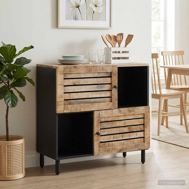 Opbevaringsskabe Brun 80 x 33,5 x 75 cm Massivt mangotræ
