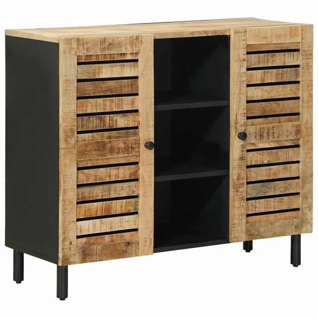 Opbevaringsskabe Naturfarvet 90 x 33 x 75 cm Massivt mangotræ