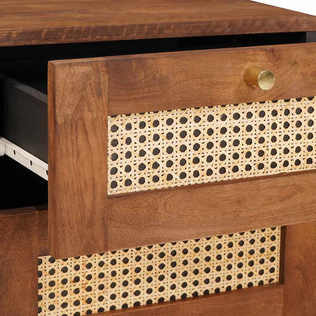 Sengeborde med skuffe 2 pcs 40 x 33,5 x 46 cm