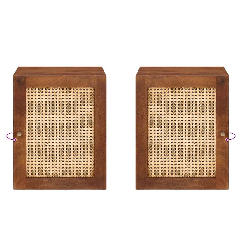 Badeværelsesskab med dør Brun 38 x 33,5 x 48 cm Konstrueret træ