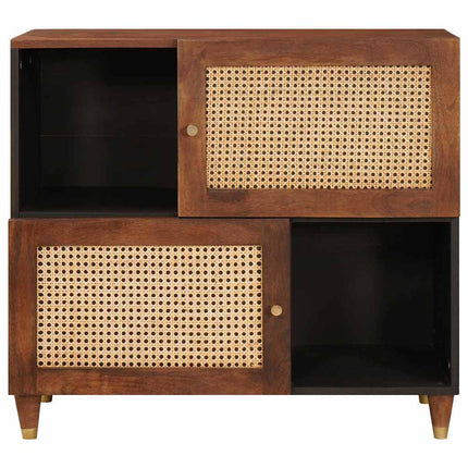 Sideboard Brun 80 x 33,5 x 75 cm Massivt mangotræ