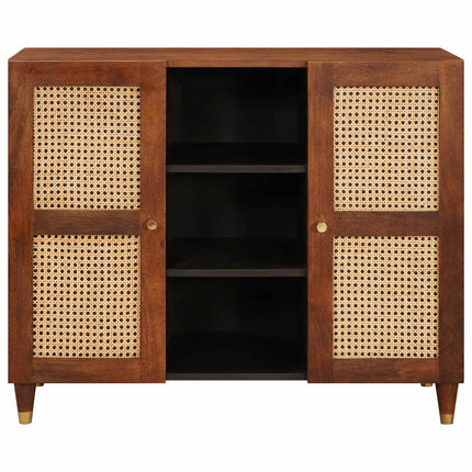Sideboard Brun 90 x 33,5 x 75 cm Massivt mangotræ