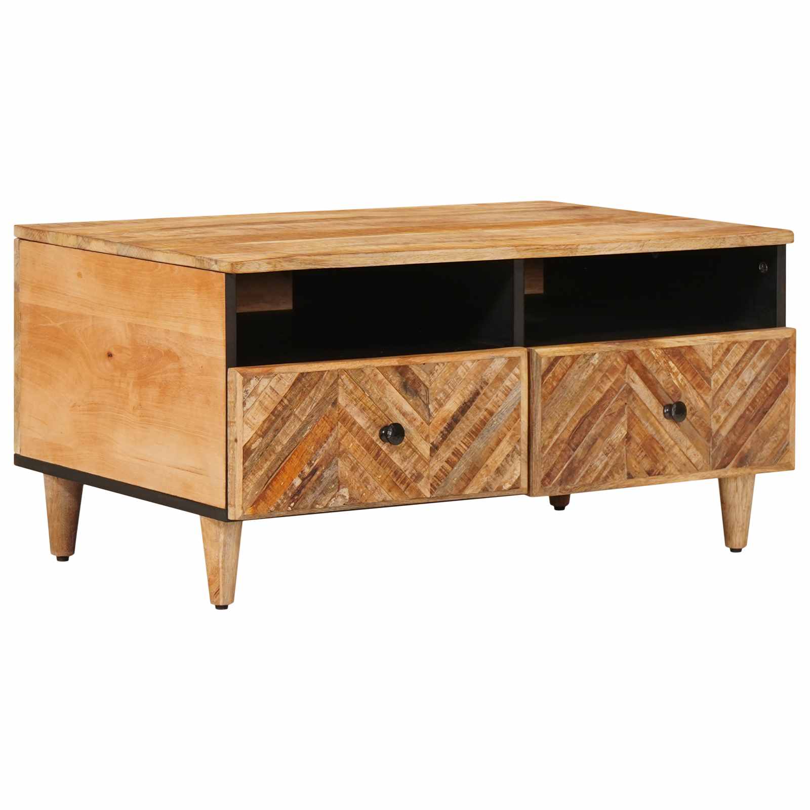 Sofabord med skuffe Brun 80 x 54 x 40 cm Massivt mangotræ