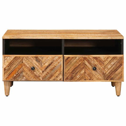 Sofabord med skuffe Brun 80 x 54 x 40 cm Massivt mangotræ