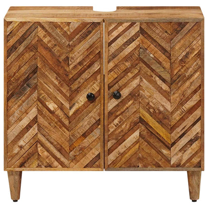 Vaskeskab med opbevaring Brun 62 x 33 x 58 cm Massivt mangotræ