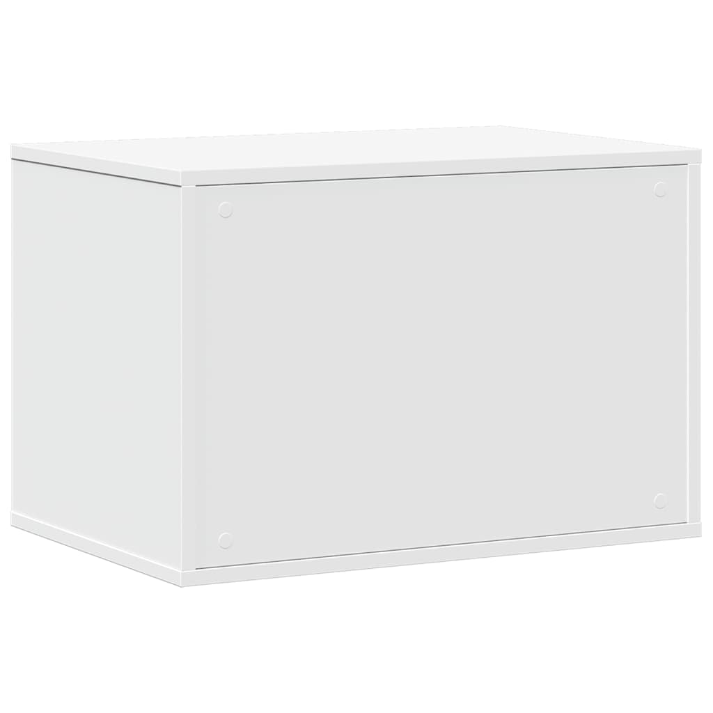 toiletskjuler til kattebakke 60x40x40 cm konstrueret træ hvid