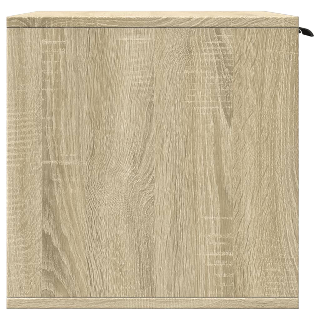 toiletskjuler kattebakke 60x40x40 cm konstrueret træ sonoma-eg