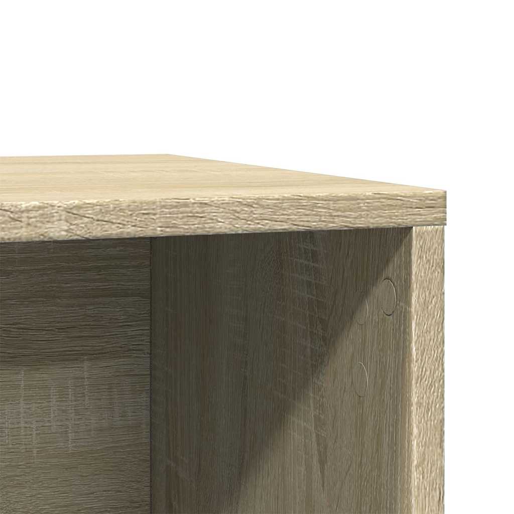 toiletskjuler kattebakke 60x40x40 cm konstrueret træ sonoma-eg