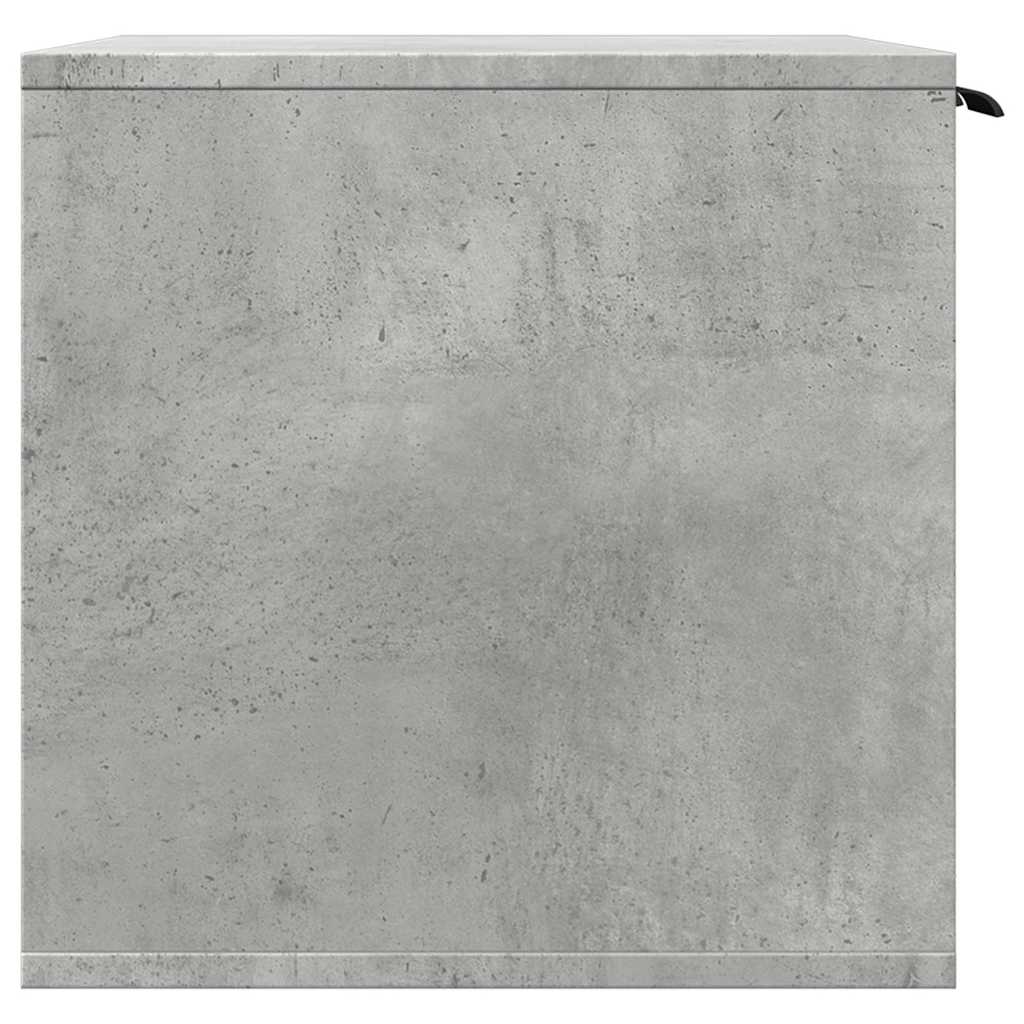 toiletskjuler kattebakke 60x40x40 cm konstrueret træ betongrå