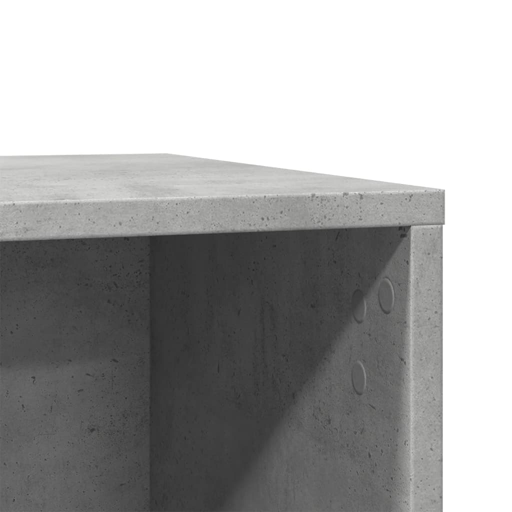 toiletskjuler kattebakke 60x40x40 cm konstrueret træ betongrå
