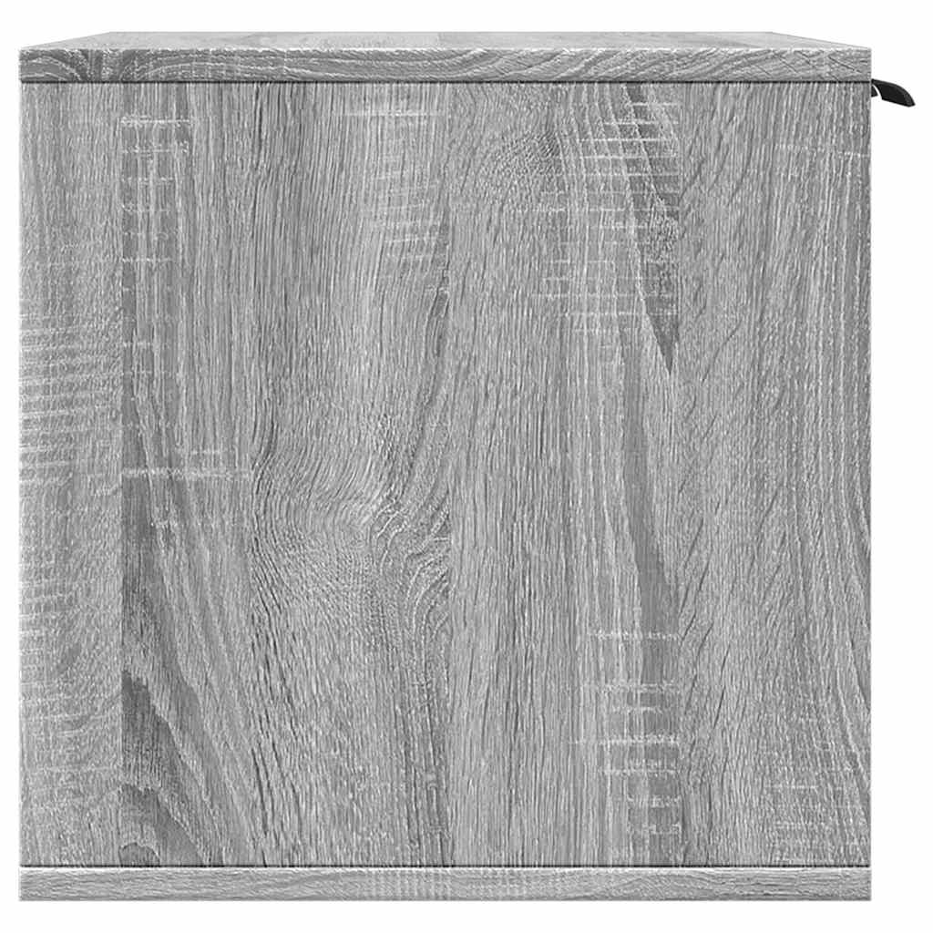 toiletskjuler kattebakke 60x40x40 cm konstrueret træ grå sonoma