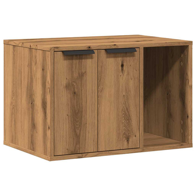 toiletskjuler kattebakke 60x40x40 cm konstrueret træ kunsteg
