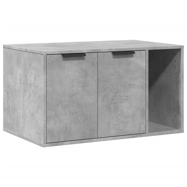 toiletskjuler kattebakke 80x50x45 cm konstrueret træ betongrå