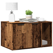 toiletskjuler kattebakke 80x50x45 cm konstrueret træ gammelt eg