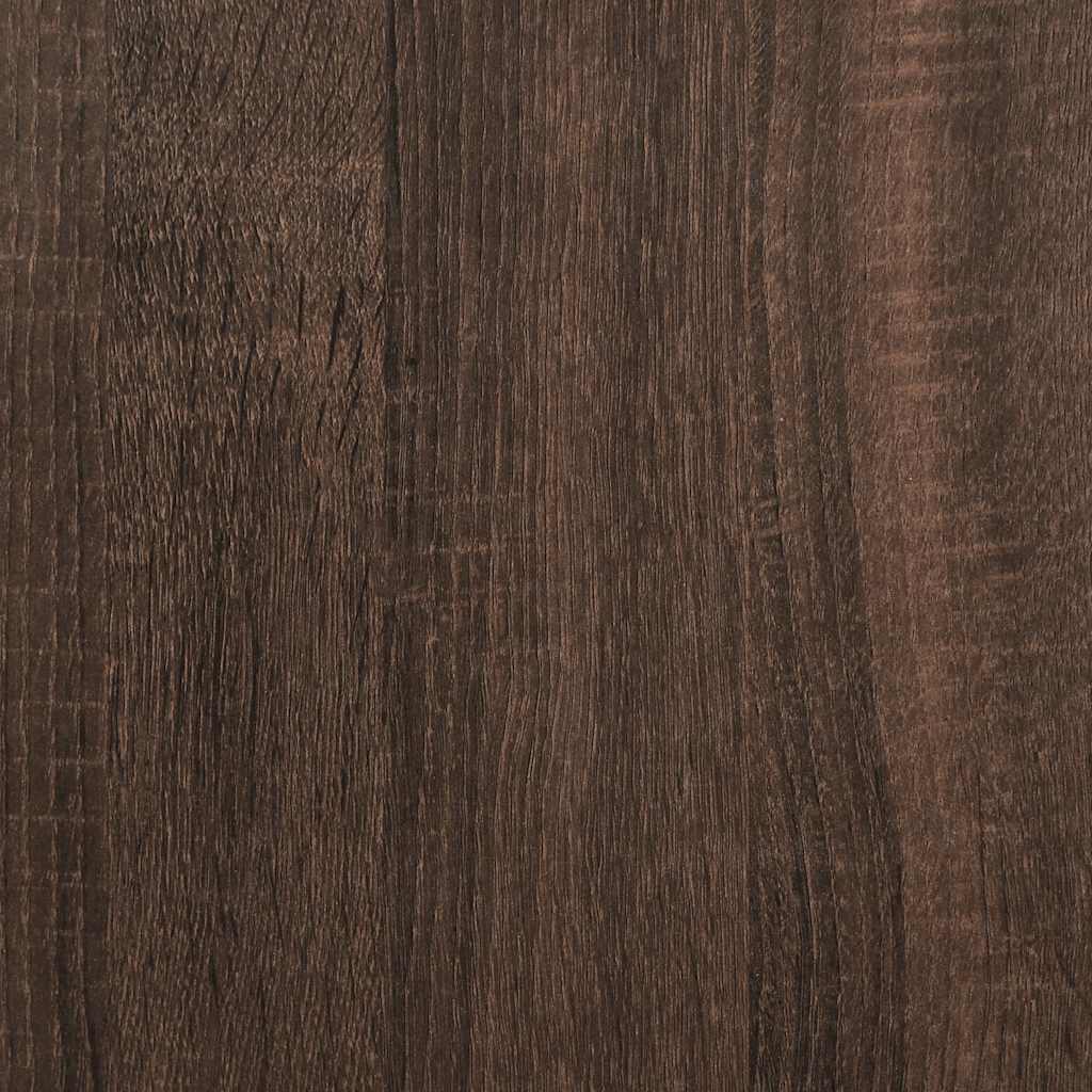 toiletskjuler kattebakke 42x42x51 cm konstrueret træ brunt eg