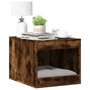 toiletskjuler kattebakke 47x59x42 cm konstrueret træ røget eg