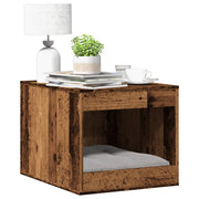 toiletskjuler kattebakke 47x59x42 cm konstrueret træ gammelt eg