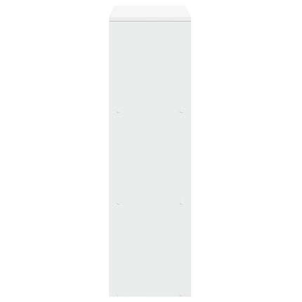 rumdelerreol 3-lags hvid 99x29x99 cm konstrueret træ