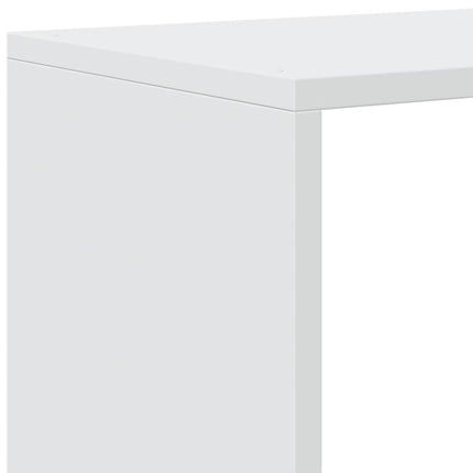rumdelerreol 3-lags hvid 99x29x99 cm konstrueret træ