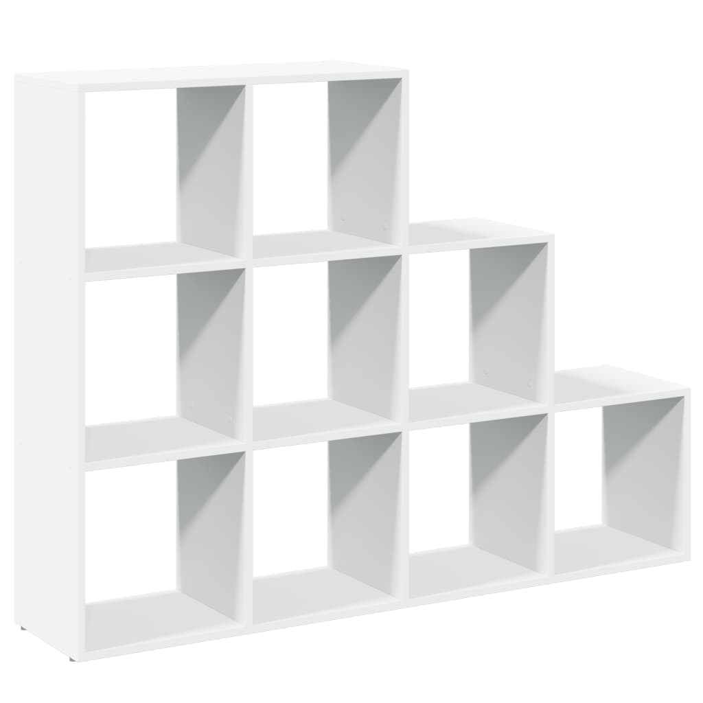 bogreol/rumdeler 137,5x29x103,5 cm konstrueret træ hvid billede