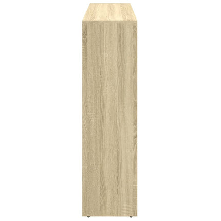 bogreol/rumdeler 137,5x29x103,5 cm konstrueret træ sonoma-eg