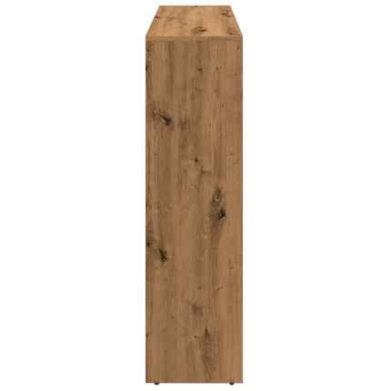 bogreol/rumdeler 137,5x29x103,5 cm konstrueret træ kunsteg