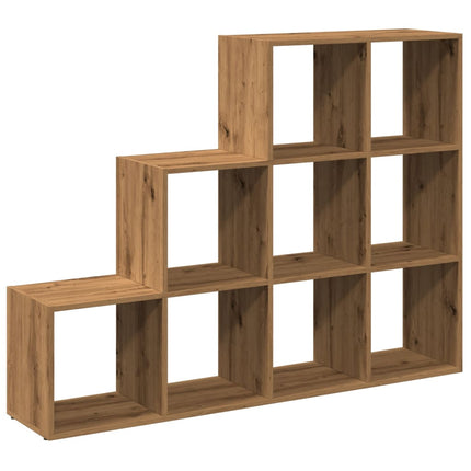 bogreol/rumdeler 137,5x29x103,5 cm konstrueret træ kunsteg