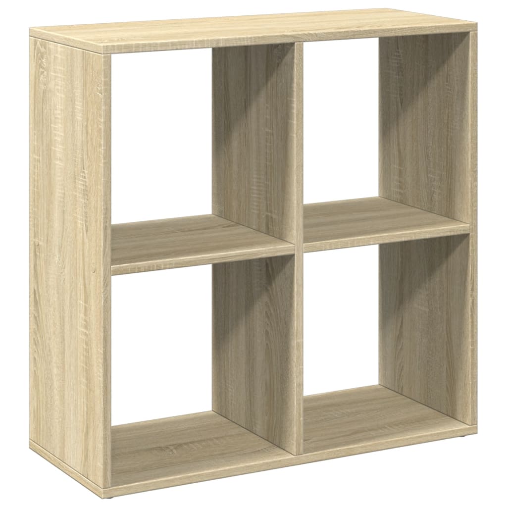 bogreol/rumdeler 69,5x29x69,5 cm konstrueret træ sonoma-eg billede