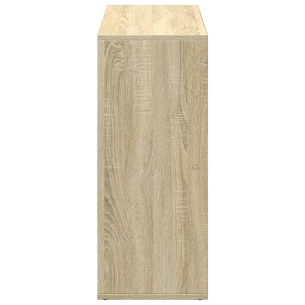 bogreol/rumdeler 69,5x29x69,5 cm konstrueret træ sonoma-eg