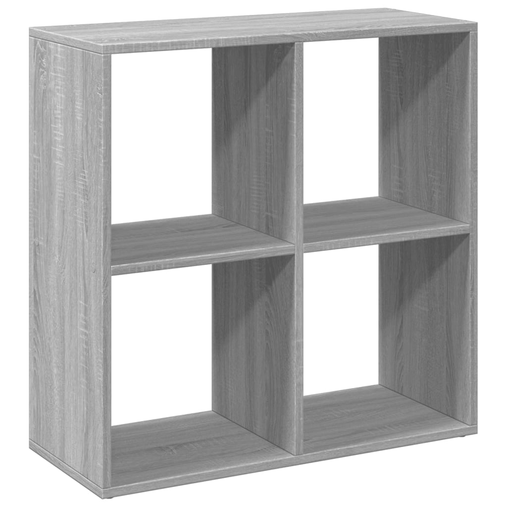 bogreol/rumdeler 69,5x29x69,5 cm konstrueret træ grå sonoma-eg billede