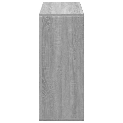 bogreol/rumdeler 69,5x29x69,5 cm konstrueret træ grå sonoma-eg