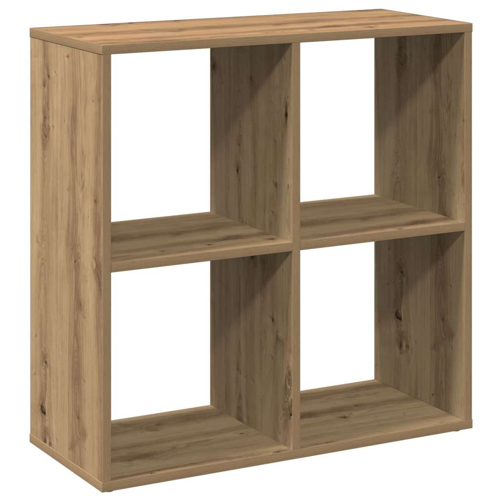 bogreol/rumdeler 69,5x29x69,5 cm konstrueret træ kunsteg billede