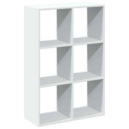 bogreol/rumdeler 69,5x29x103,5 cm konstrueret træ hvid