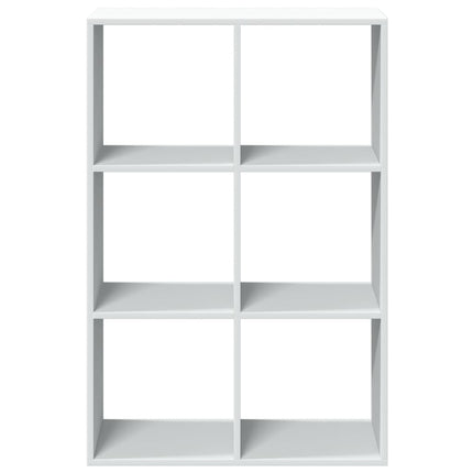 bogreol/rumdeler 69,5x29x103,5 cm konstrueret træ hvid