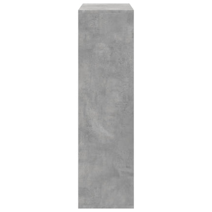bogreol/rumdeler 69,5x29x103,5 cm konstrueret træ betongrå