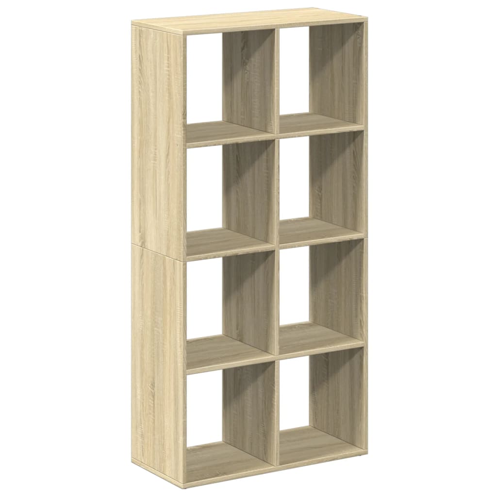 bogreol/rumdeler 69,5x29x137,5 cm konstrueret træ sonoma-eg billede