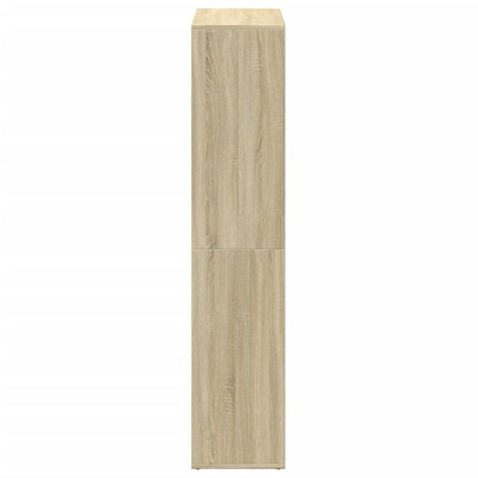 bogreol/rumdeler 69,5x29x137,5 cm konstrueret træ sonoma-eg