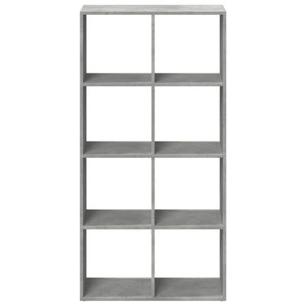 bogreol/rumdeler 69,5x29x137,5 cm konstrueret træ betongrå