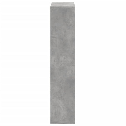 bogreol/rumdeler 69,5x29x137,5 cm konstrueret træ betongrå