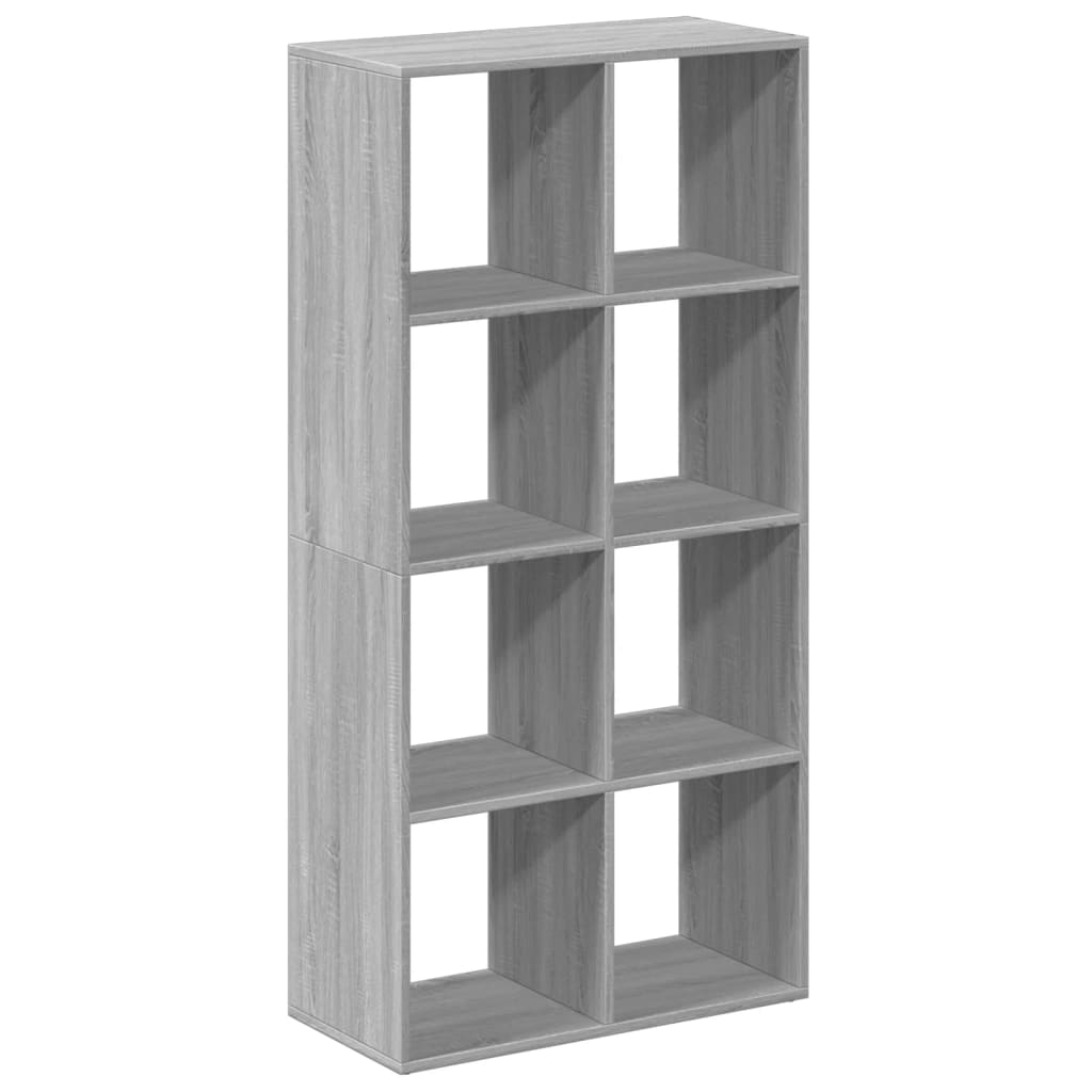 bogreol/rumdeler 69,5x29x137,5 cm konstrueret træ grå sonoma-eg billede