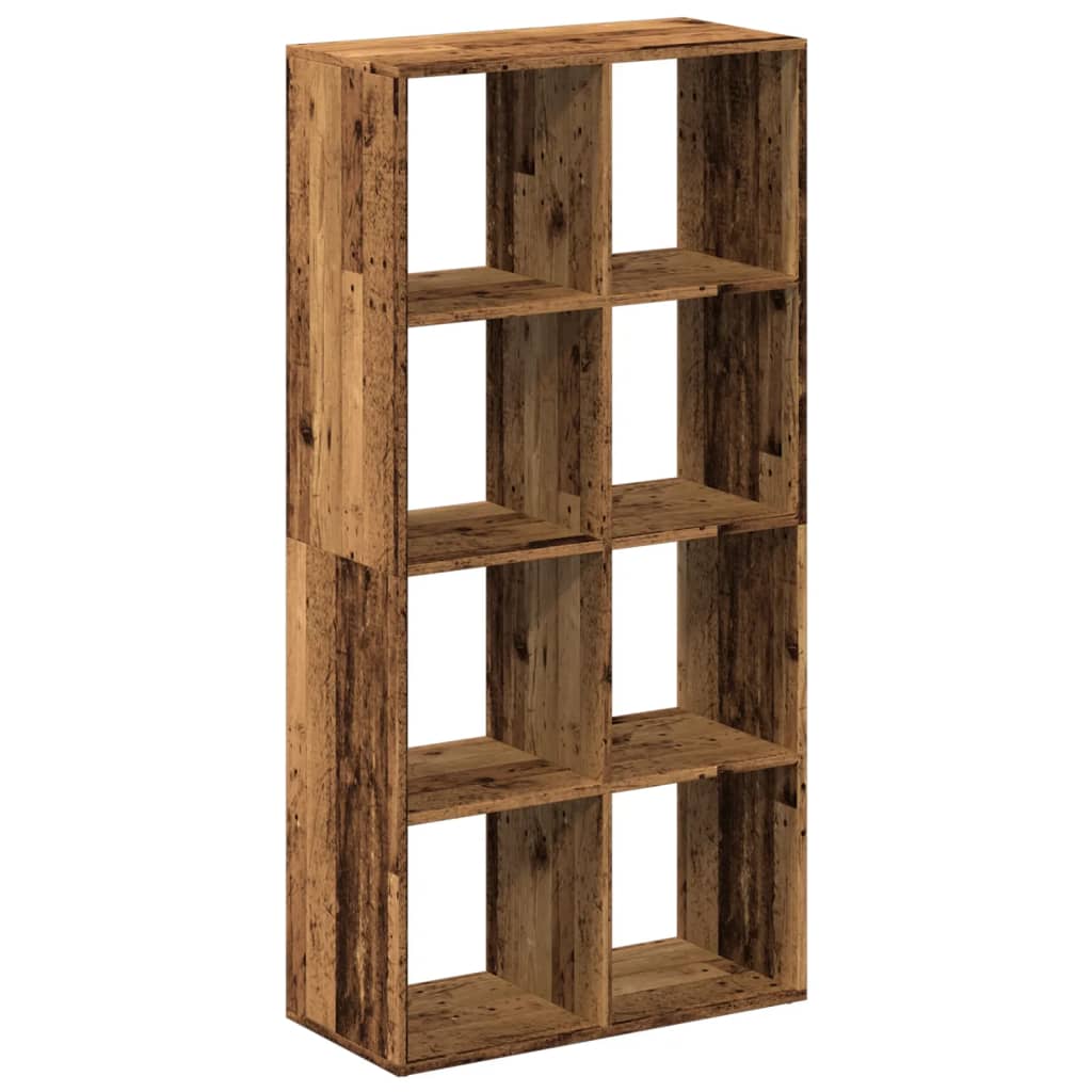 bogreol/rumdeler 69,5x29x137,5 cm konstrueret træ antikt træ billede