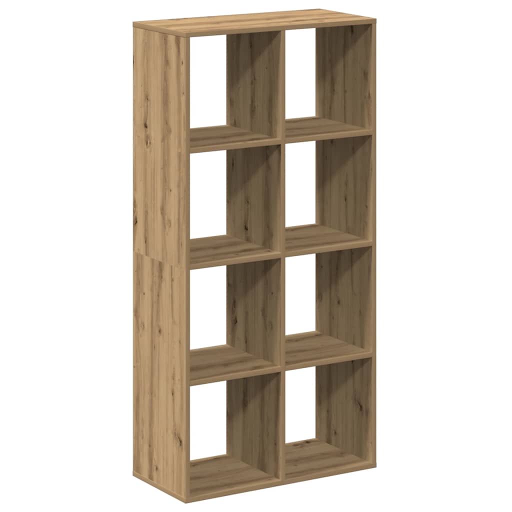 bogreol/rumdeler 69,5x29x137,5 cm konstrueret træ kunsteg billede